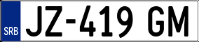 Trailer License Plate